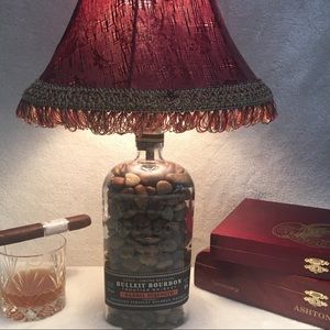 Bulleit Bourbon Frontier Whiskey bottle Lamp
